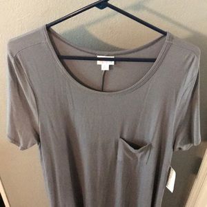 LuLaRoe Solid Grey XL Carly New with Tags